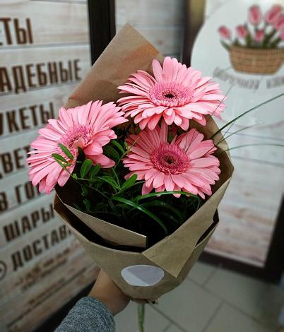 Букет цветов из: Герберы в Саянский