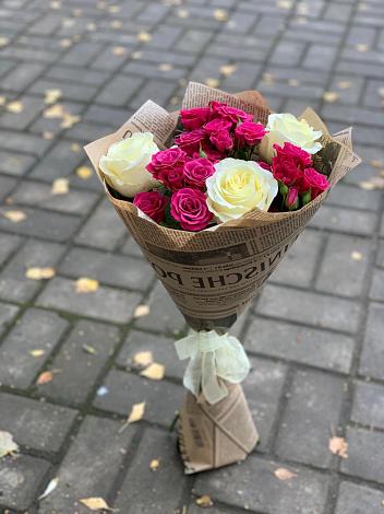 Букет цветов из: Розы в Саянский